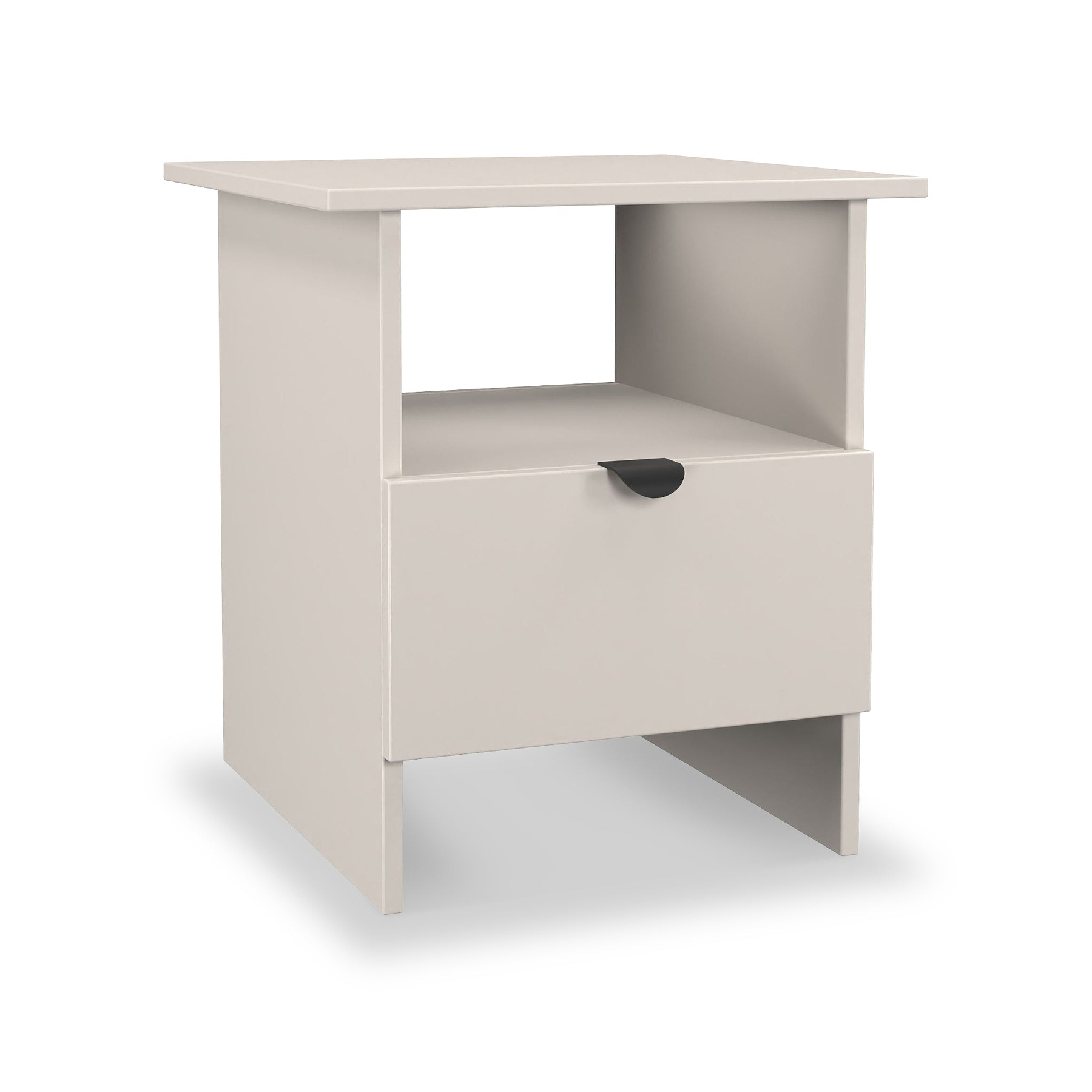 Huxley 1 Drawer Side Table Cashmere from Roseland Furniture