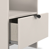 Huxley 1 Drawer Side Table Cashmere from Roseland Furniture