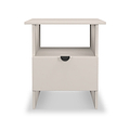 Huxley 1 Drawer Side Table Cashmere from Roseland Furniture