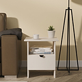 Huxley 1 Drawer Side Table Cashmere from Roseland Furniture