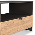 Huxley 1 Drawer Coffee Table Oak Graphite from Roseland Furniture