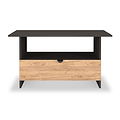 Huxley 1 Drawer Coffee Table Oak Graphite from Roseland Furniture