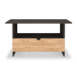 Huxley 1 Drawer Coffee Table Oak Graphite from Roseland Furniture