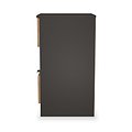 Huxley 2 Drawer Bedside Oak Graphite from Roseland Furniture