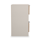 Huxley 2 Drawer Bedside Oak Cashmere from Roseland Furniture