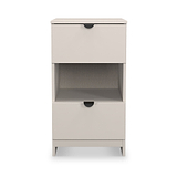 Huxley 2 Drawer Bedside Cashmere from Roseland Furniture