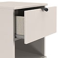 Huxley 3 Drawer Bedside Cashmere from Roseland Furniture