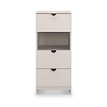 Huxley 3 Drawer Bedside Cashmere from Roseland Furniture