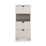 Huxley 3 Drawer Bedside Cashmere from Roseland Furniture