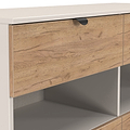 Huxley 4 Drawer Midi Chest Oak Cashmere from Roseland Furniture