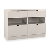 Huxley 4 Drawer Midi Chest Cashmere from Roseland Furniture