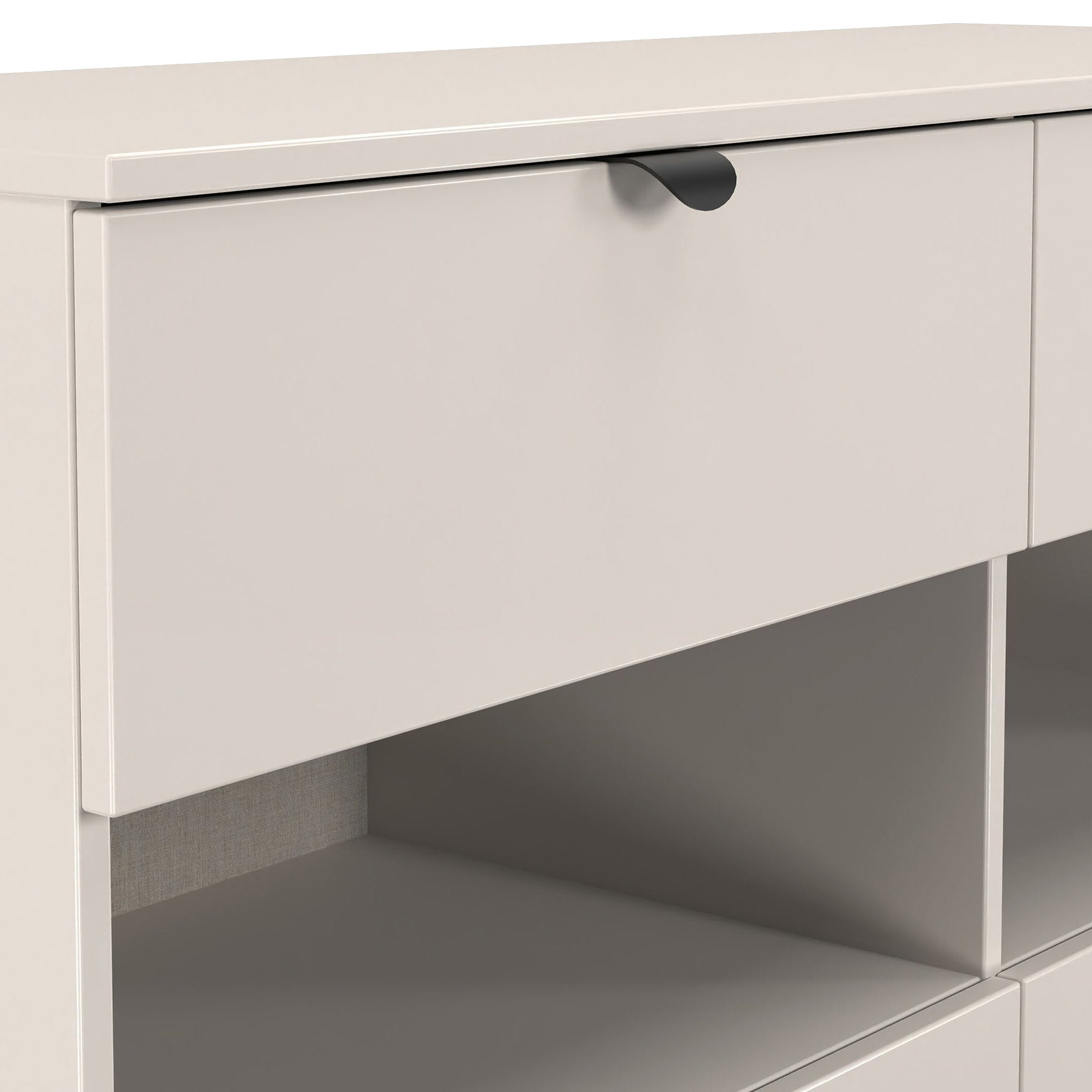 Huxley 4 Drawer Midi Chest Cashmere from Roseland Furniture