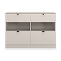 Huxley 4 Drawer Midi Chest Cashmere from Roseland Furniture