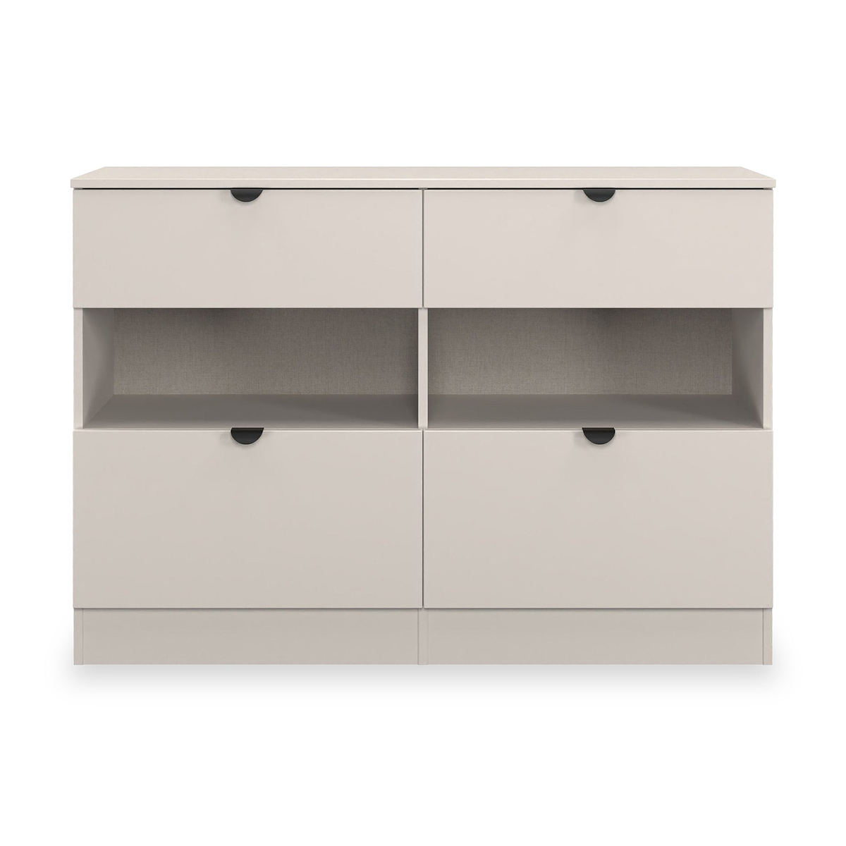 Huxley 4 Drawer Midi Chest Cashmere from Roseland Furniture