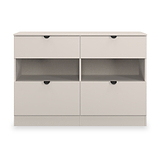 Huxley 4 Drawer Midi Chest Cashmere from Roseland Furniture