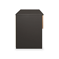 Huxley 2 Drawer Low Storage Unit Oak Graphite from Roseland Furniture