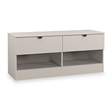 Huxley 2 Drawer Low Storage Unit Cashmere from Roseland Furniture