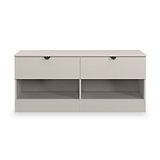 Huxley 2 Drawer Low Storage Unit Cashmere from Roseland Furniture