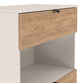 Huxley 2 Drawer Deep Chest Oak Cashmere from Roseland Furniture