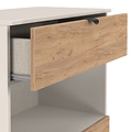 Huxley 2 Drawer Deep Chest Oak Cashmere from Roseland Furniture