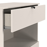 Huxley 2 Drawer Deep Chest Cashmere Side1 from Roseland Furniture