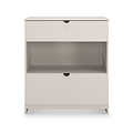 Huxley 2 Drawer Deep Chest Cashmere Side1 from Roseland Furniture