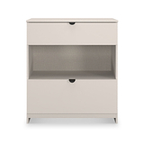 Huxley 2 Drawer Deep Chest Cashmere Side1 from Roseland Furniture