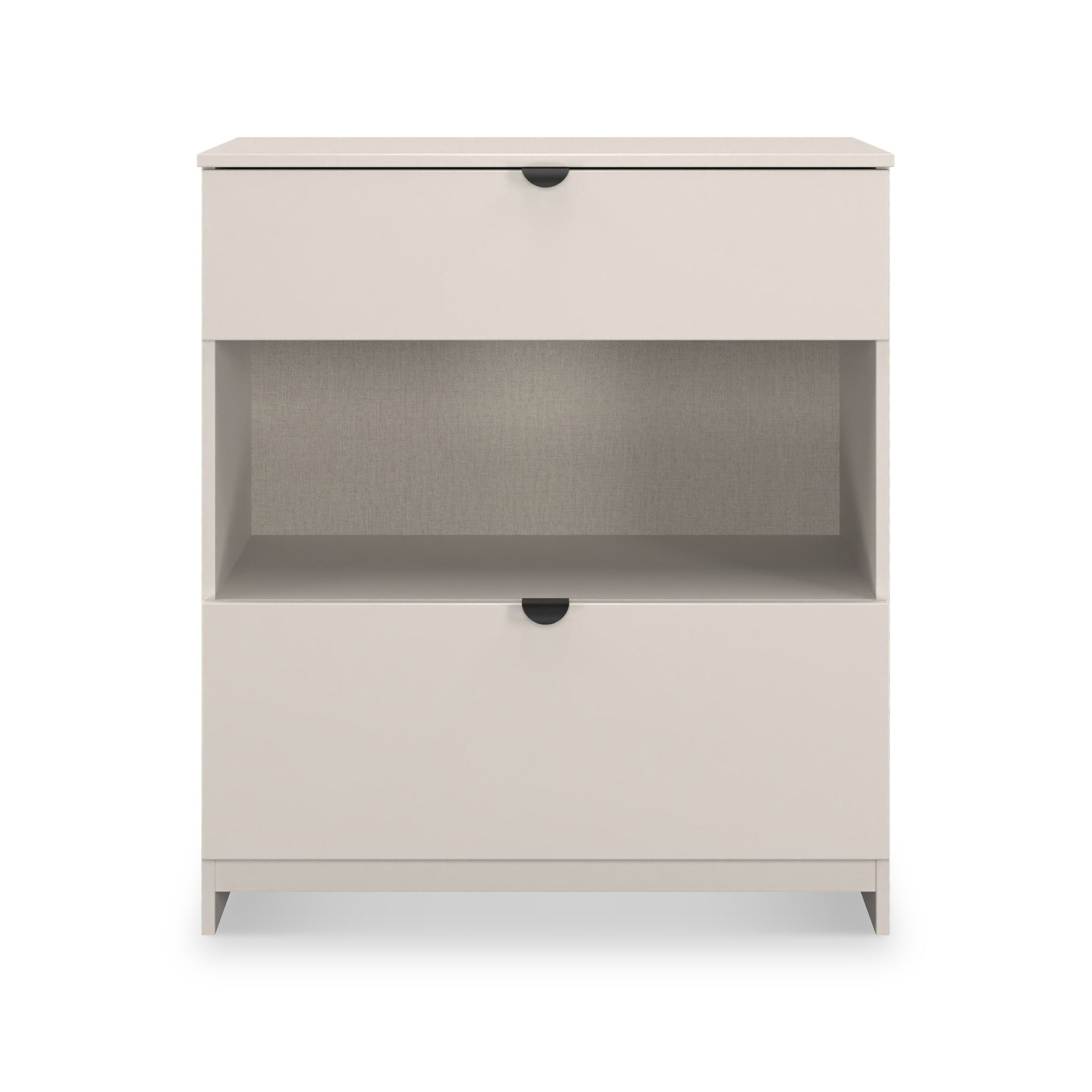 Huxley 2 Drawer Deep Chest Cashmere Side1 from Roseland Furniture