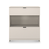 Huxley 2 Drawer Deep Chest Cashmere from Roseland Furniture