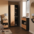 Huxley 3 Piece Bedroom Furniture Set Oak Graphite from Roseland Furniture