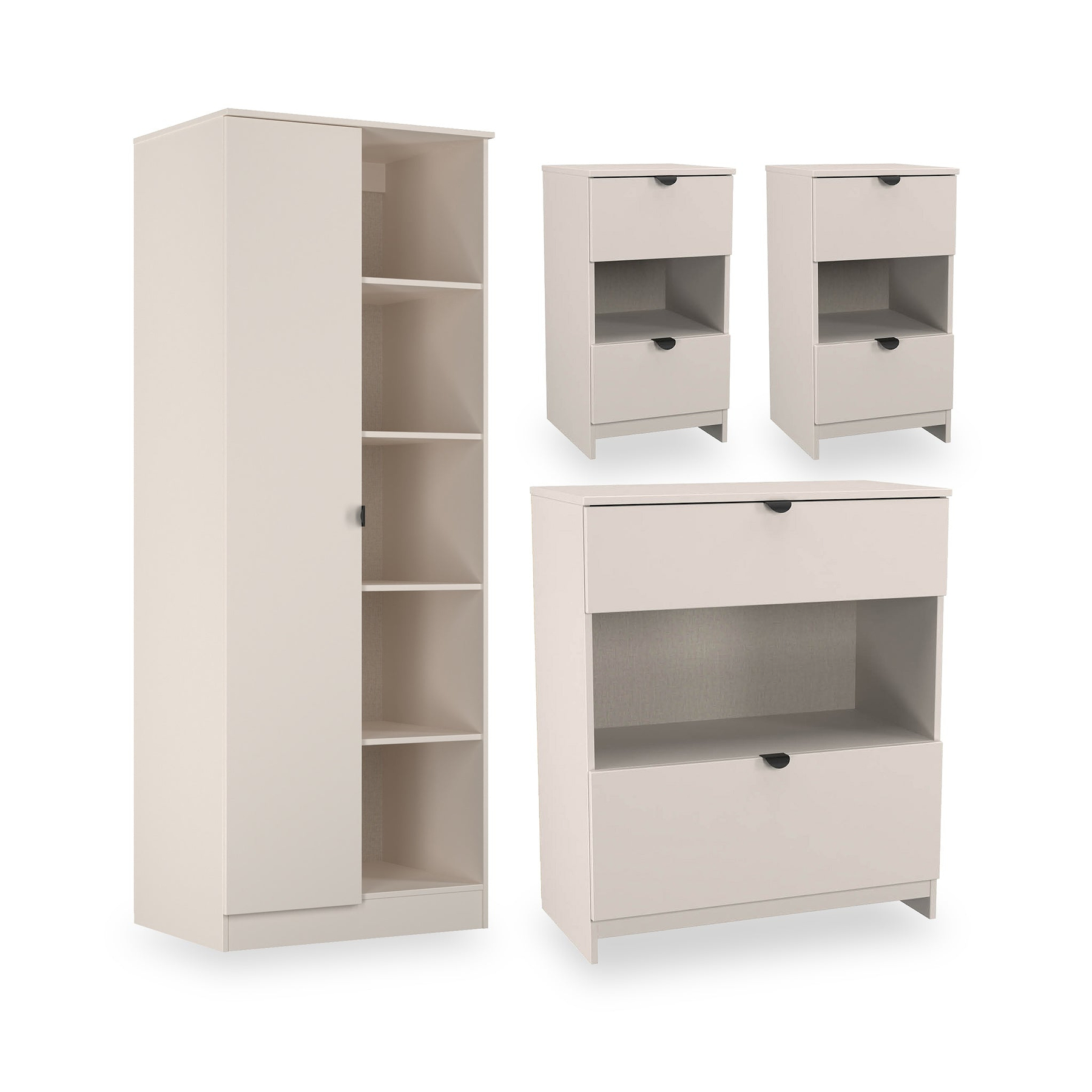 Huxley 4 Piece Bedroom Furniture Set Kashmir Matt from Roseland Furniture
