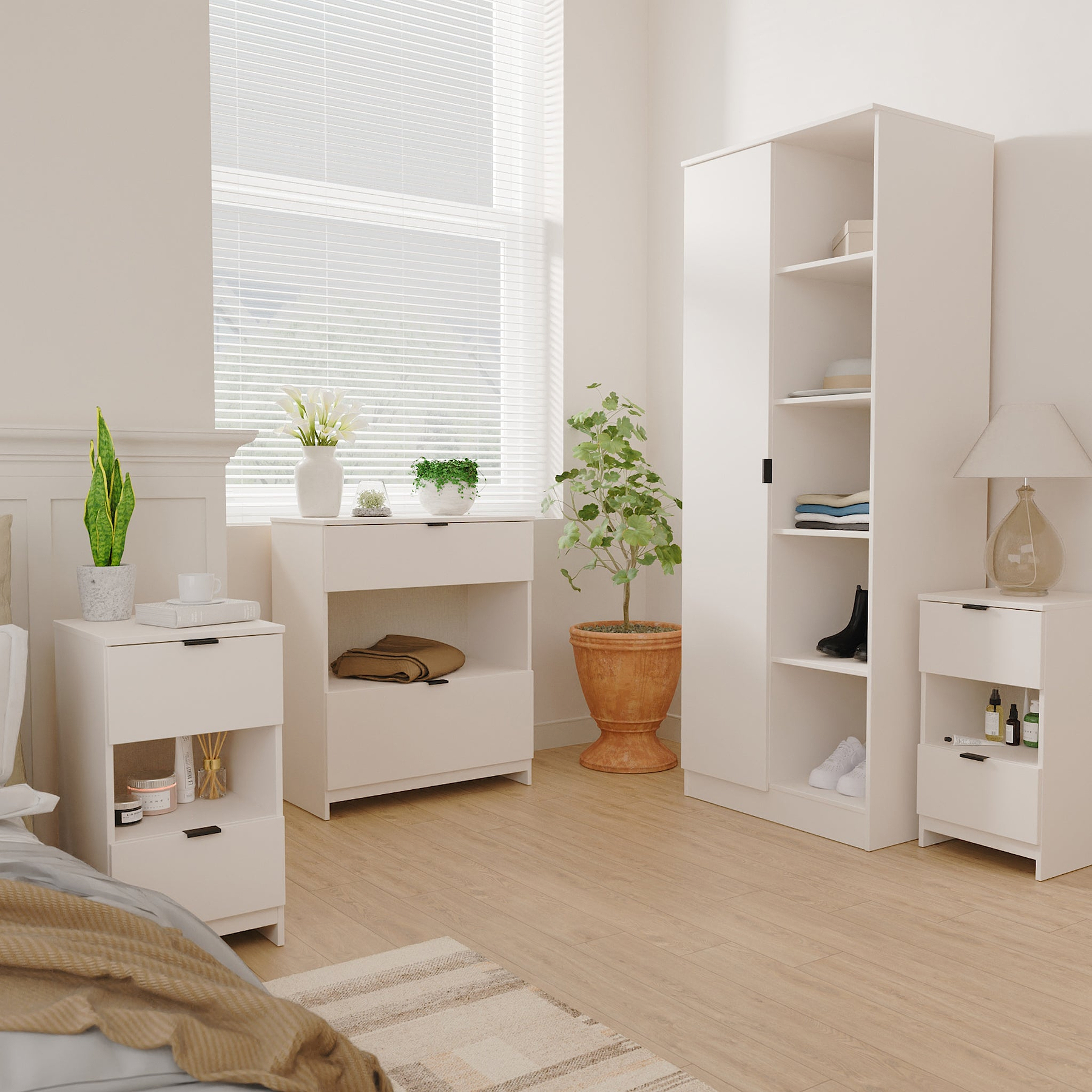 Huxley 4 Piece Bedroom Furniture Set Kashmir Matt from Roseland Furniture