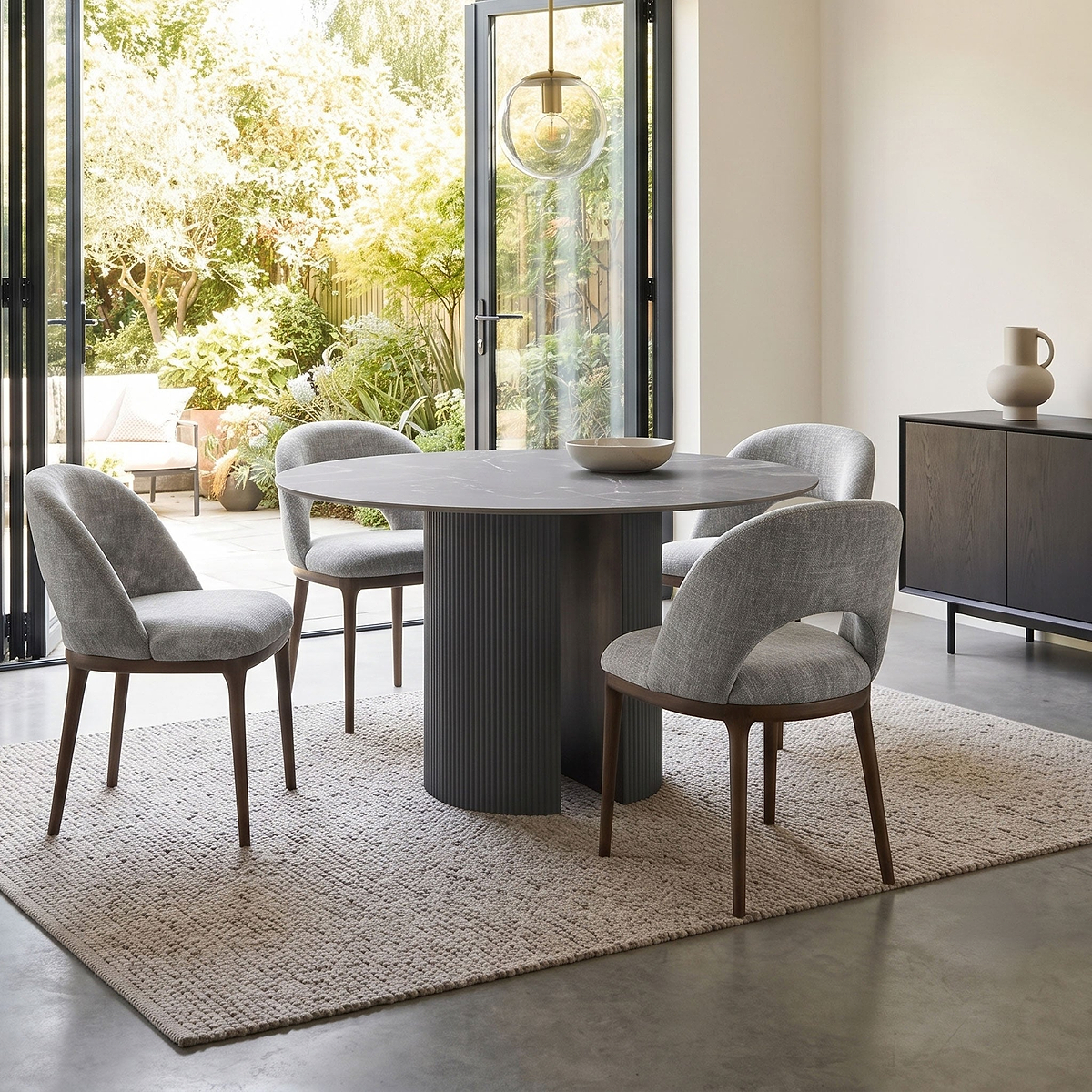 Jonas-120cm-Sintered-Stone-Round-Dining-Tablefrom Roseland Furniture