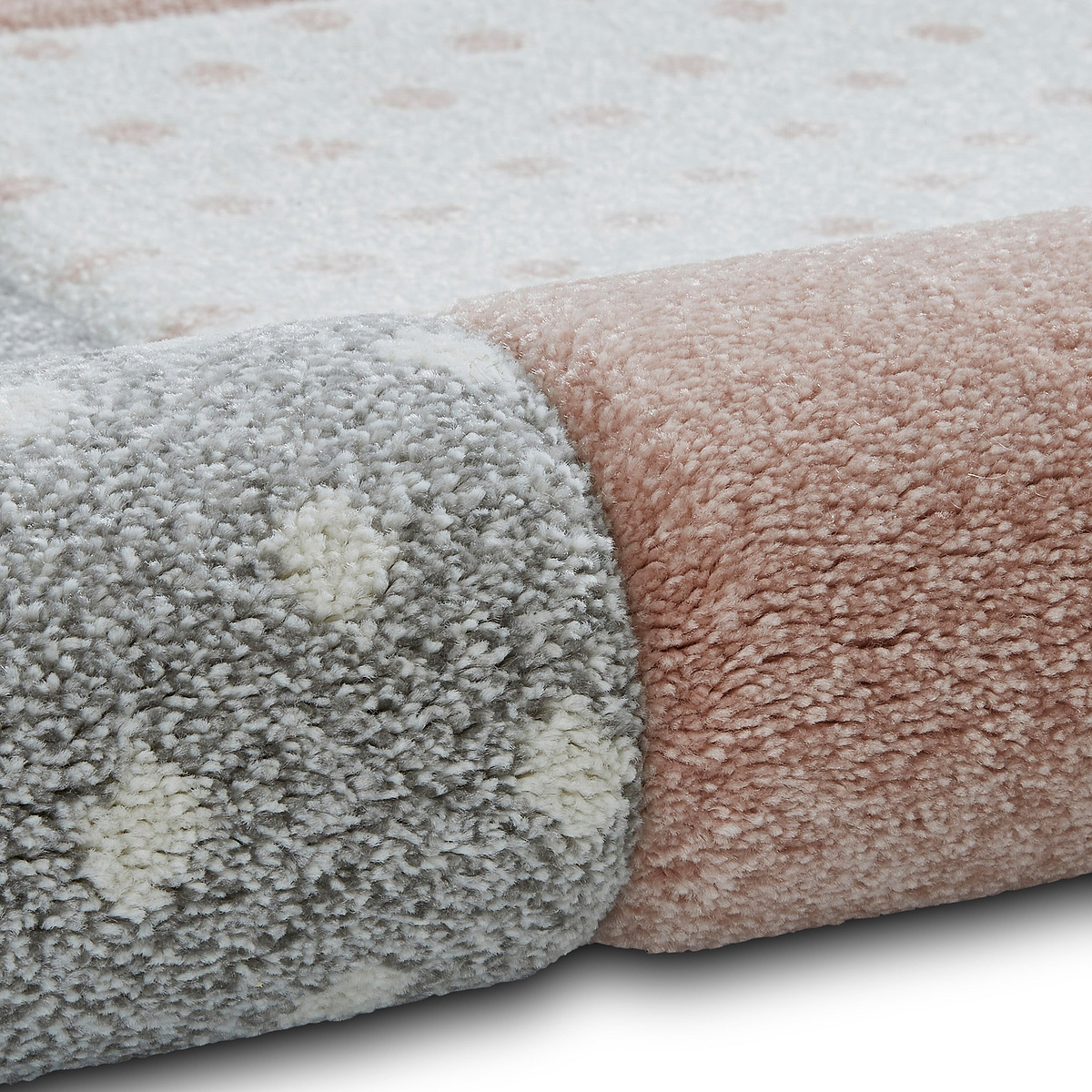 Brockton Pink Star & Heart Kids Rug