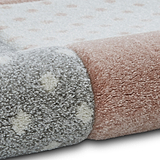 Brockton Pink Star & Heart Kids Rug