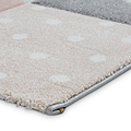 Brockton Pink Star & Heart Kids Rug