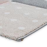 Brockton Pink Star & Heart Kids Rug