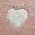 Brockton Pink Star & Heart Kids Rug