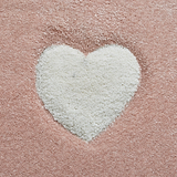 Brockton Pink Star & Heart Kids Rug
