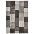 Brockton Black Grey Cube Patterned Hand Carved Rug from Roseland Furniture