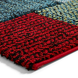 Brockton Multi Cube Patterned Hand Carved Rug