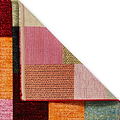 Brockton Multi Cube Patterned Hand Carved Rug