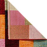 Brockton Multi Cube Patterned Hand Carved Rug