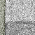 Brockton Green Grey Square Patterned Hand Carved Rug