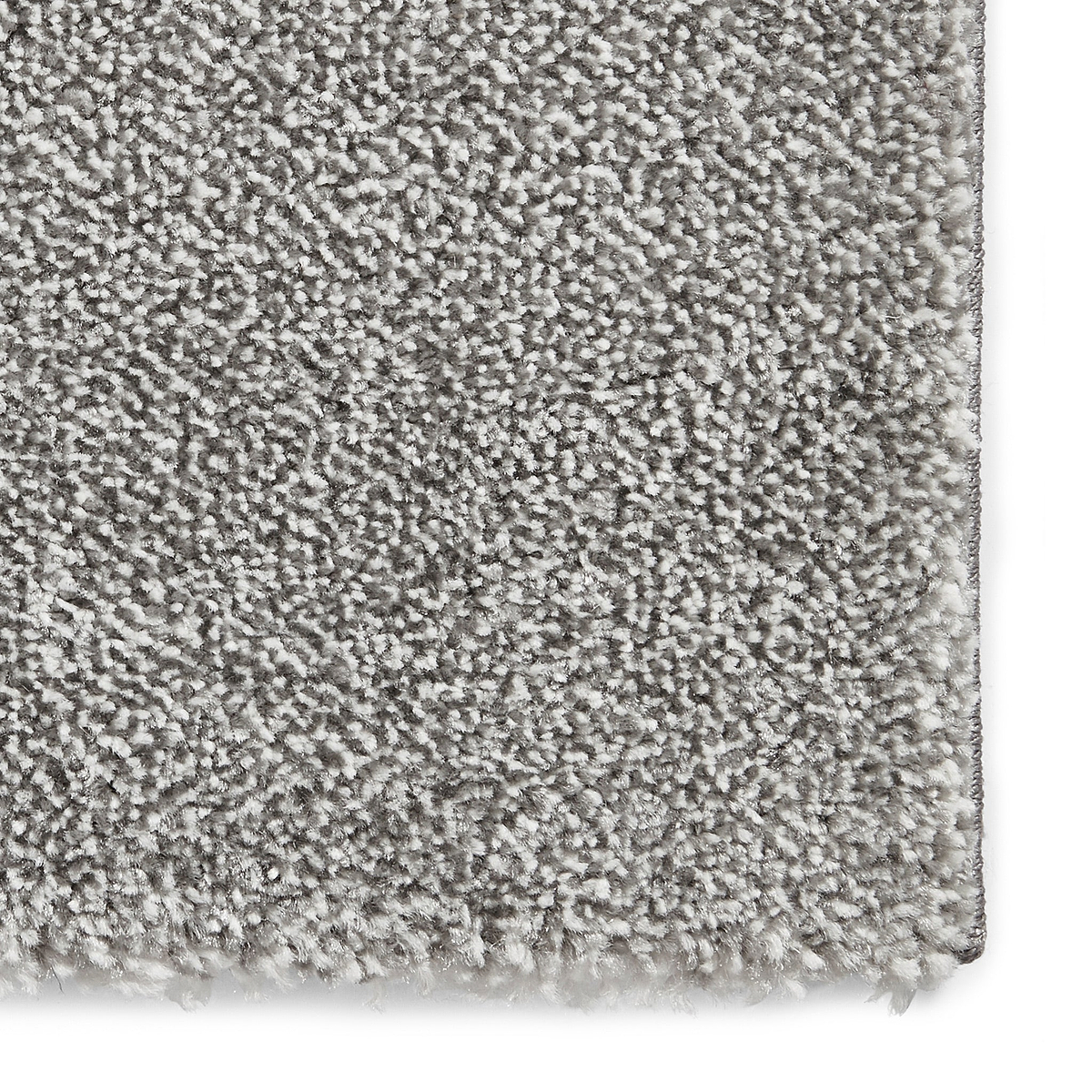 Brockton Grey Cream Square Patterned Hand Carved Rug