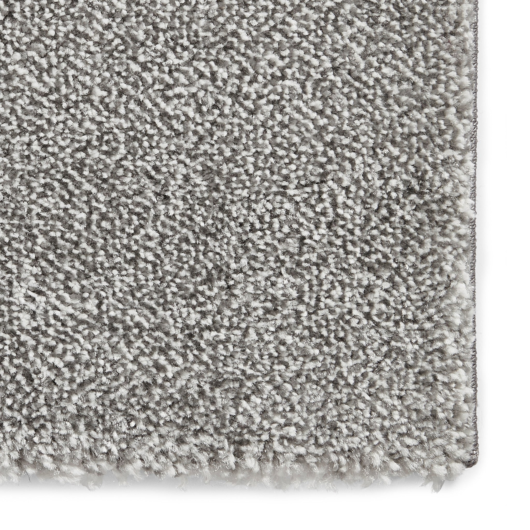 Brockton Grey Cream Square Patterned Hand Carved Rug