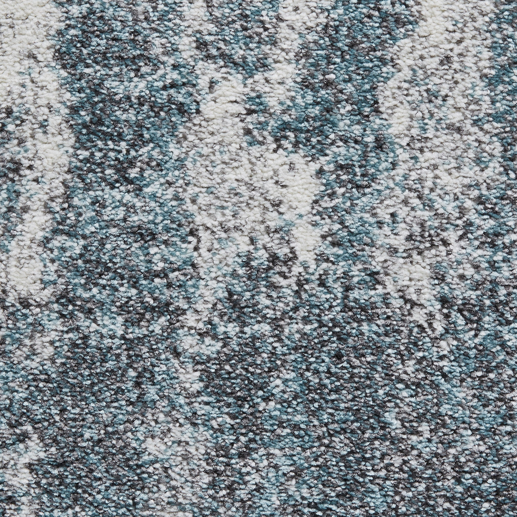 Brockton Blue Abstract Patterned Hand Carved Rug