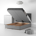 RFBTS-D-OT-SS---Farrow-Diamond-26HB-Ottoman---Linen-Look---SD-K-Linen-Silver---Life1 from Roseland Furniture