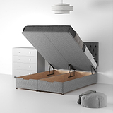 RFBTS-D-OT-SS---Farrow-Diamond-26HB-Ottoman---Linen-Look---SD-K-Linen-Silver---Life1 from Roseland Furniture