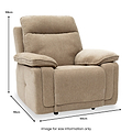 Adrian-fabric-electric-recliner-armchair-camel from Roseland Furniture